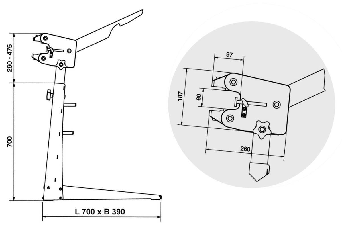 hand operated shrinker stretcher